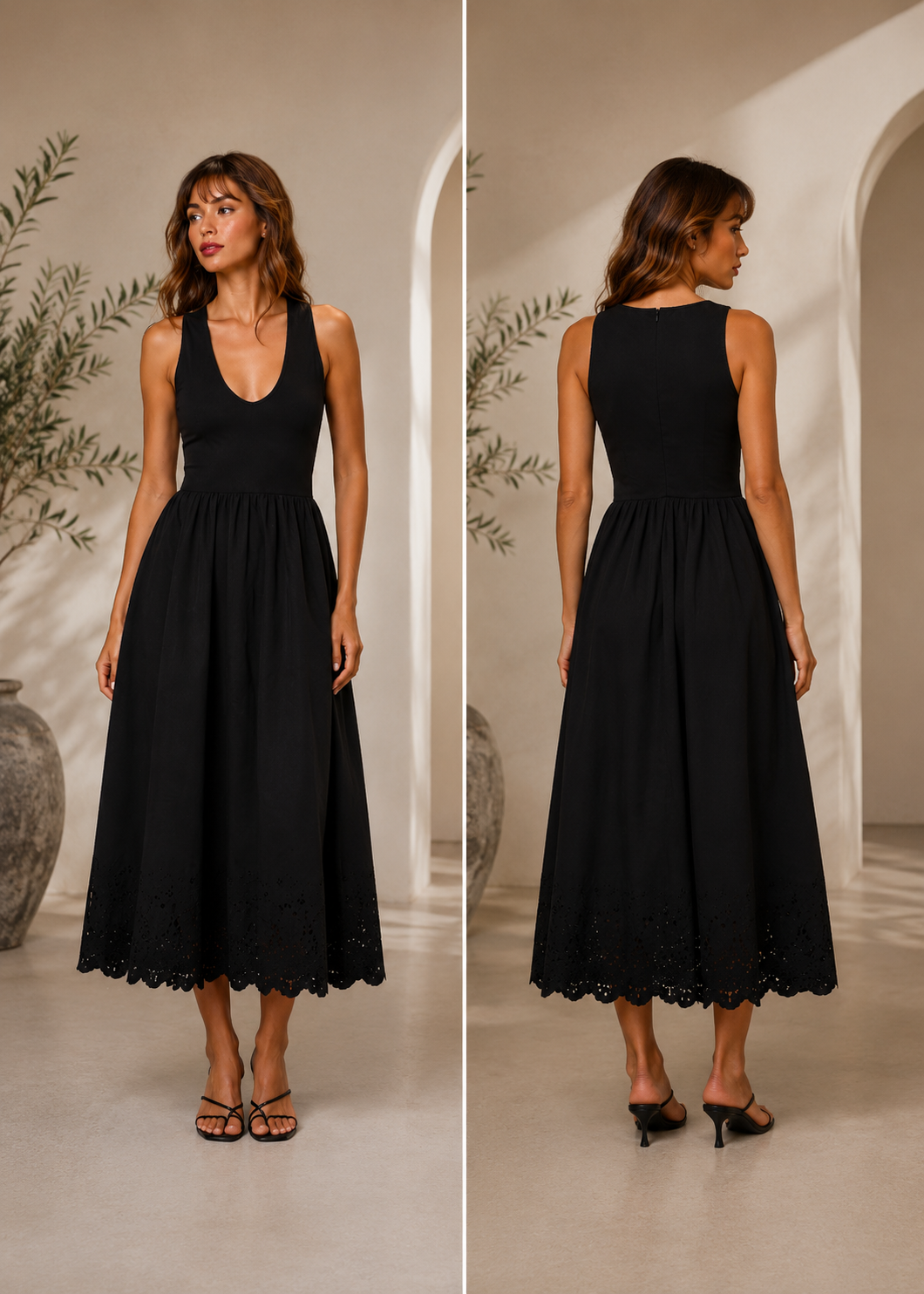 Maeve Casual Chic Midi Dress Size Small(S)