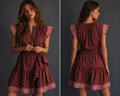 Rails Printed Ruffle Mini Dress
